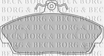 BORG & BECK bbp1559 -  Комплект тормозных колодок, дисковый тормоз